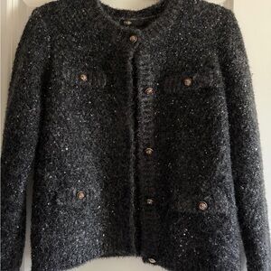 Maje Tweed Cardigan